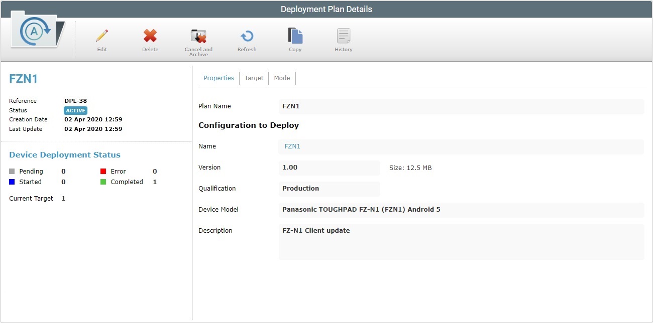 Site Cancel Deployment