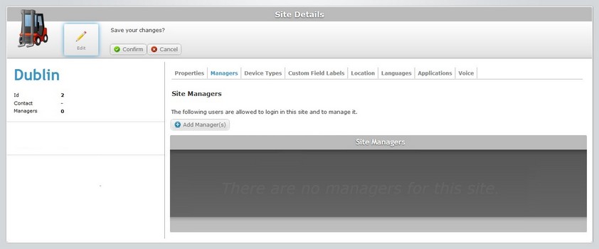 Add Site Managers Tab Edit