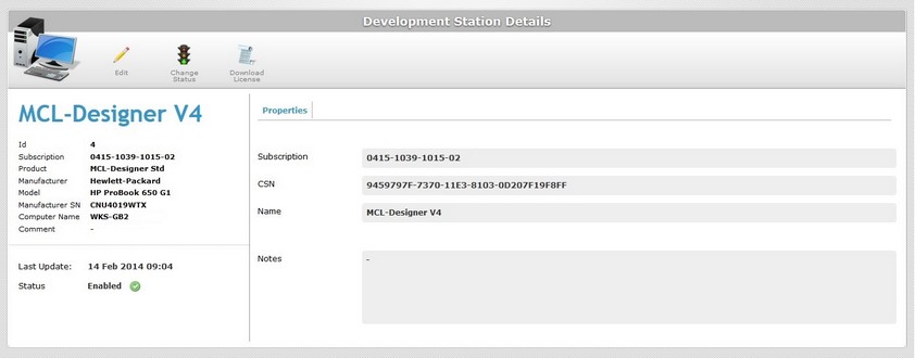 Dev Station Details Page