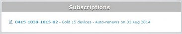 Admin Dashboard Subscriptions