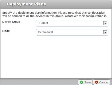 Deployments Plan Window