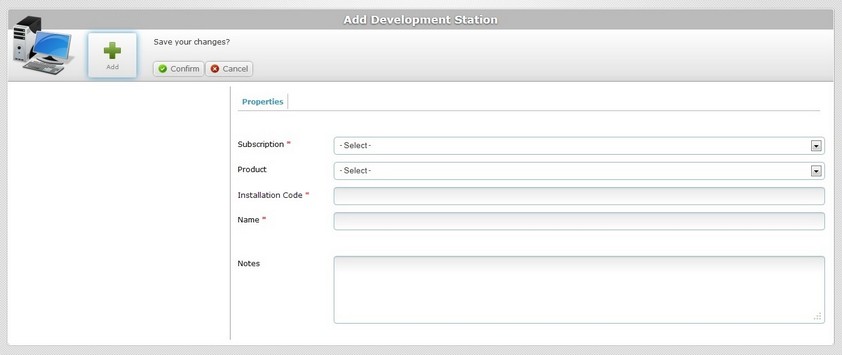 Add Development Station Page Edit
