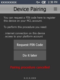 Pairing Error 1