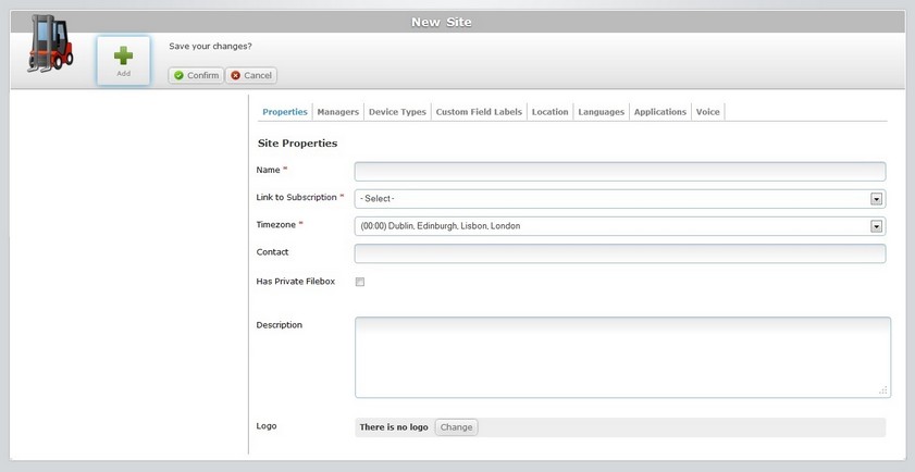 Add Site Properties Tab Edit