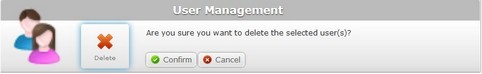 Delete User Confirmation