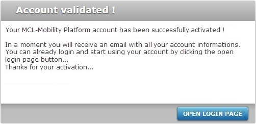 MCL Subscription Manager new account5