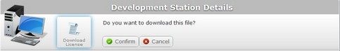 Download License Confirmation