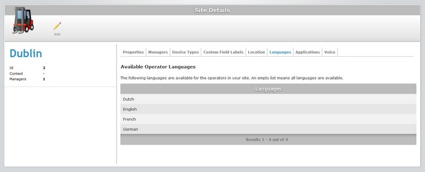 Site Details Voice Lang Tab Read